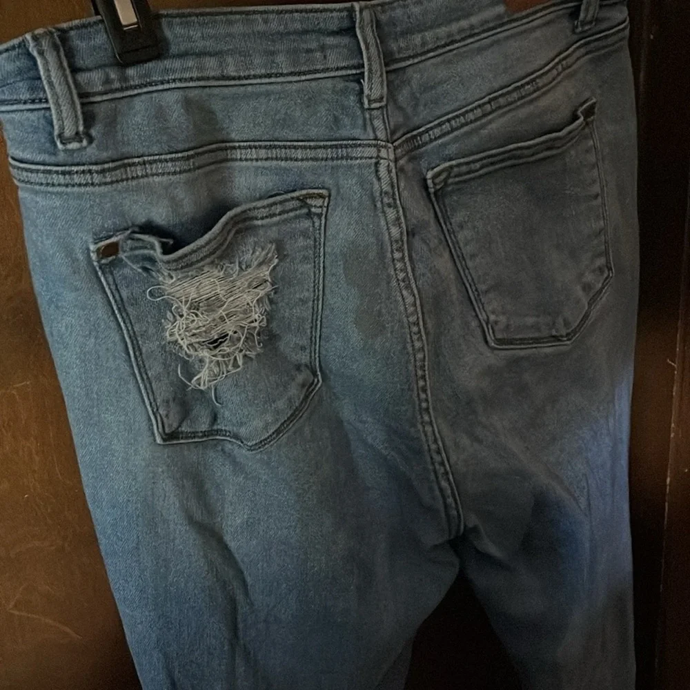 Judy Blue Light Blue Distressed Skinny Jeans - Picture 4 of 4